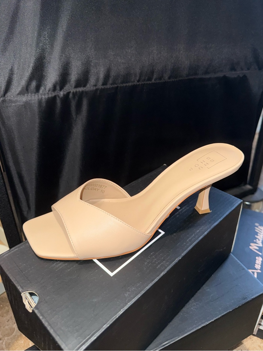 Women’s Nude Slip-On Kitten Heel